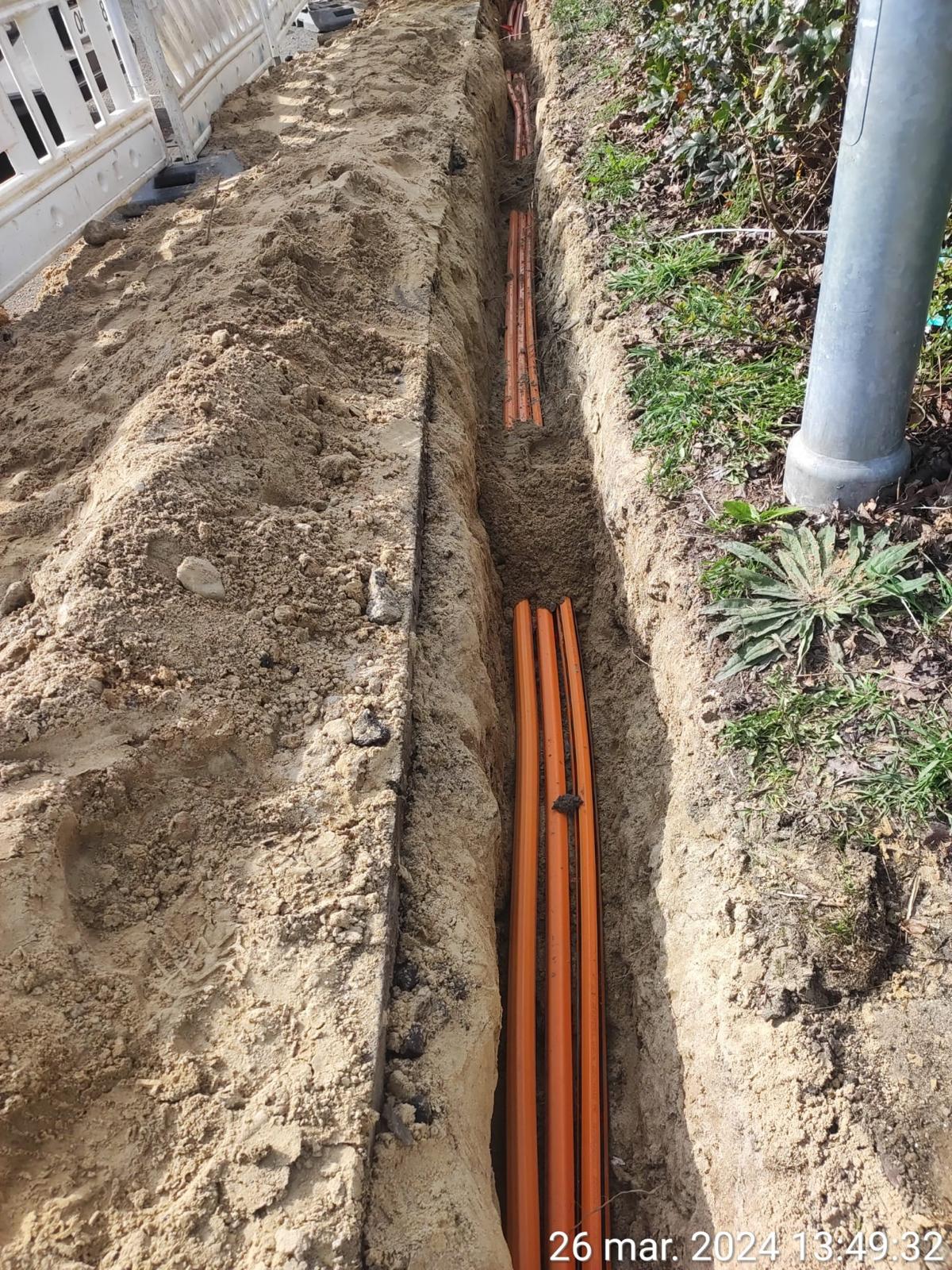 Verlegung von Versorgungsleitungen (Wasser, Gas, Medien) – Tief und Straßenbau GeBA Baustein GmbH